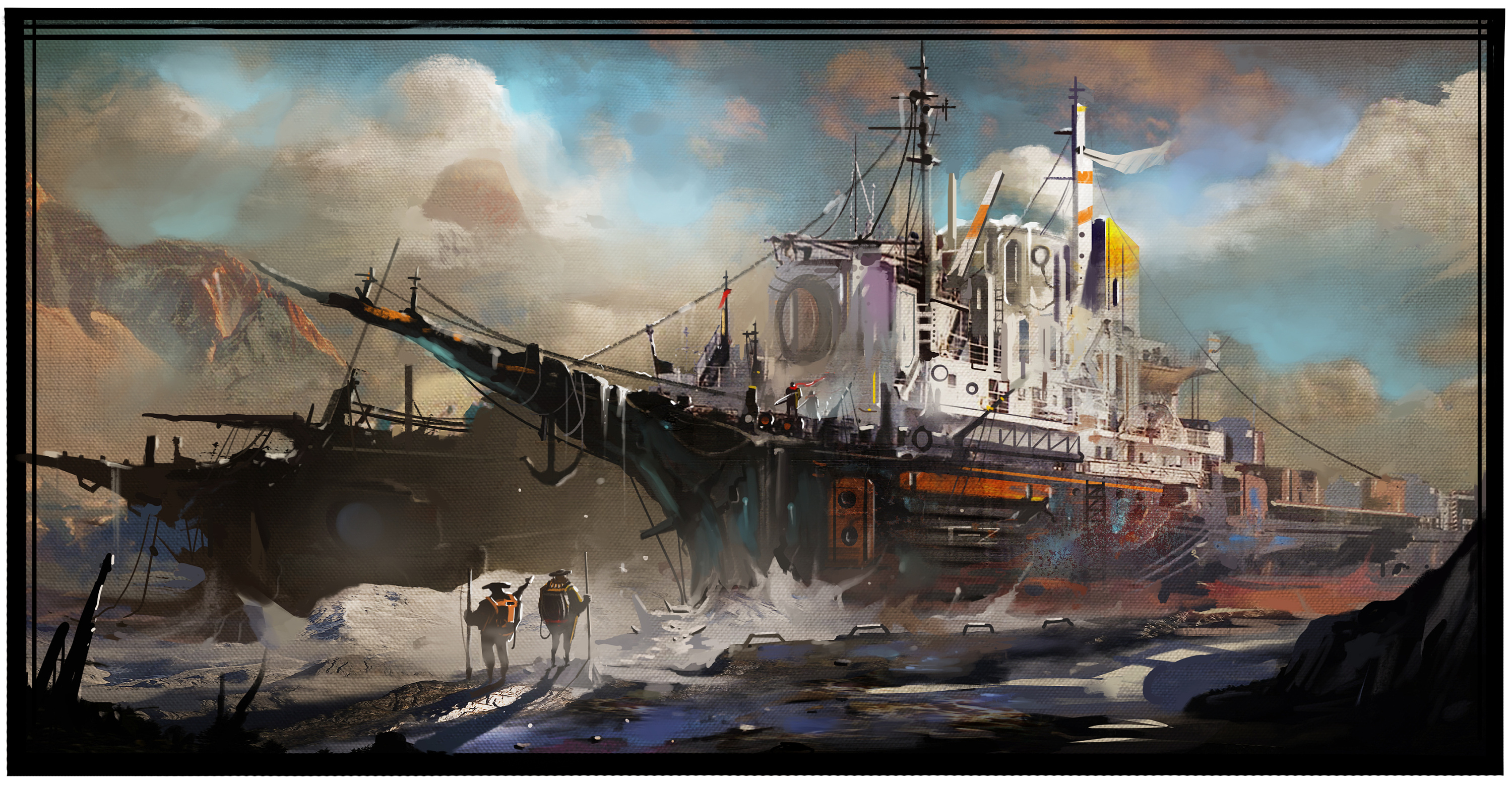 破船|插画|概念设定|手指断了a - 原创作品 - 站酷 (zcool)