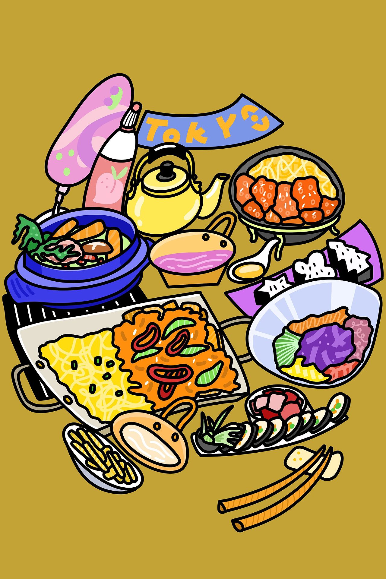 商业插画 | 《慢生活》（图ZMjg2NDU3NjA0） - 商业插画 - 站酷设计师Arie7cHi_原创素材 - 站酷ZCOOL