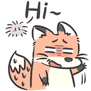 微信表情包《小怂狐与毛球君》|动漫|网络表情|茅淙_原创作品-站酷