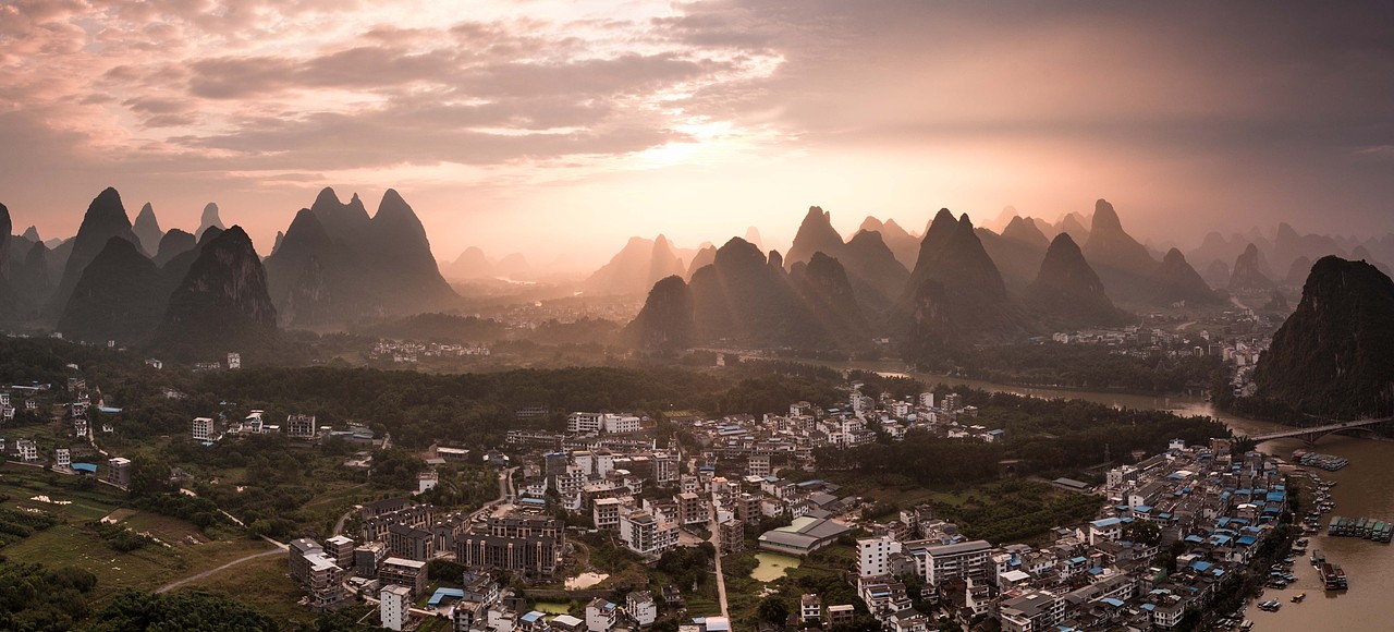 桂林山水之东岭朝霞4