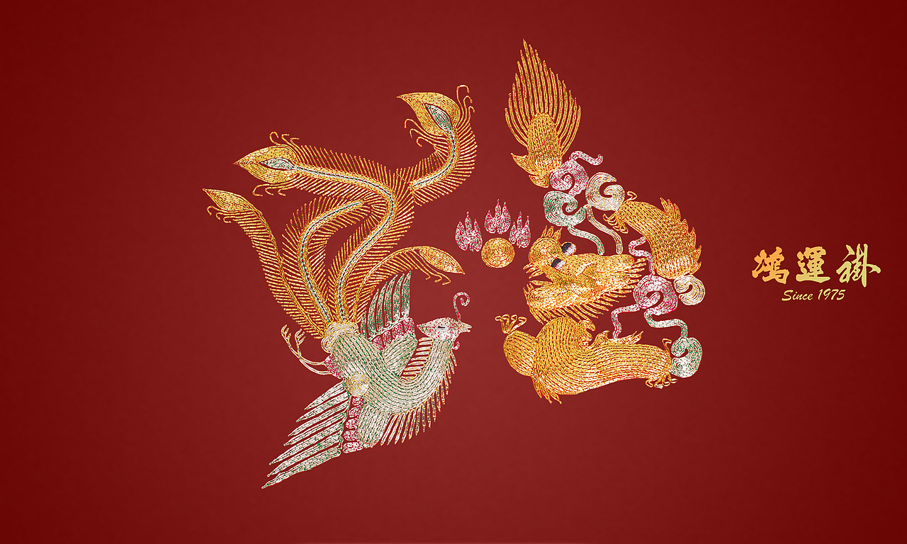 鸿运褂刺绣展示图设计（图ZMTEwNTU1MDg4） - 宣传物料 - 站酷设计师喵卷儿原创素材 - 站酷ZCOOL