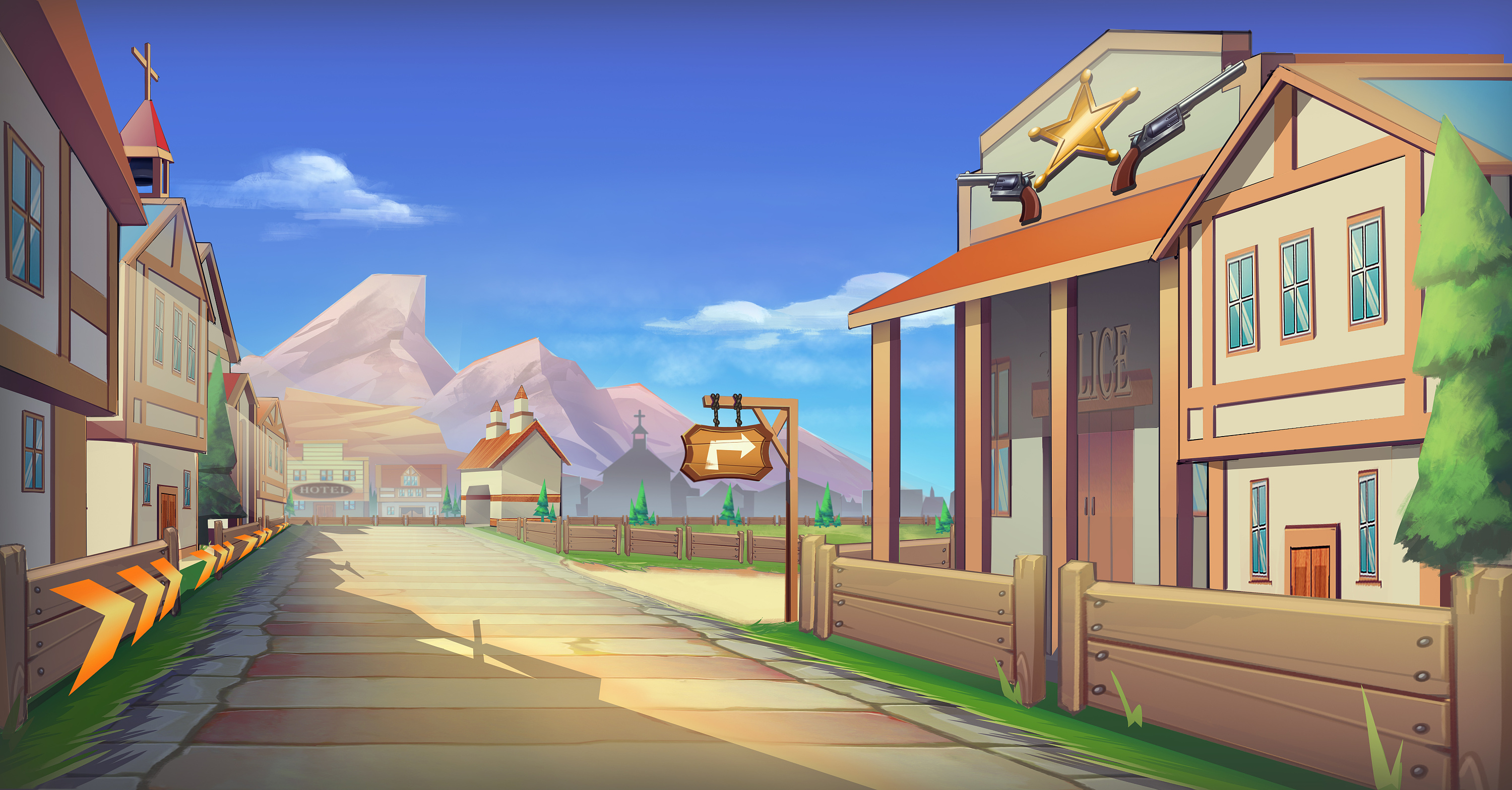 赛道概念设计《军事基地》|插画|游戏原画|叹先生wayne - 原创作品