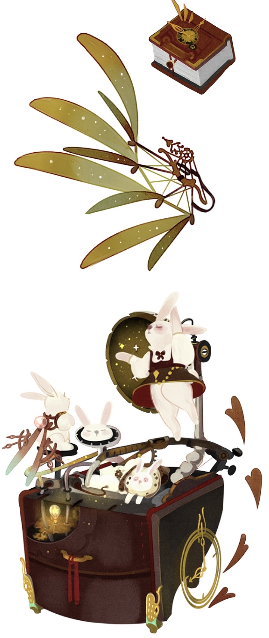 蒸汽和英伦风的小胶带～（图ZMTE0MjYzNjY4） - 商业插画 - 站酷设计师KARA辛原创素材 - 站酷ZCOOL