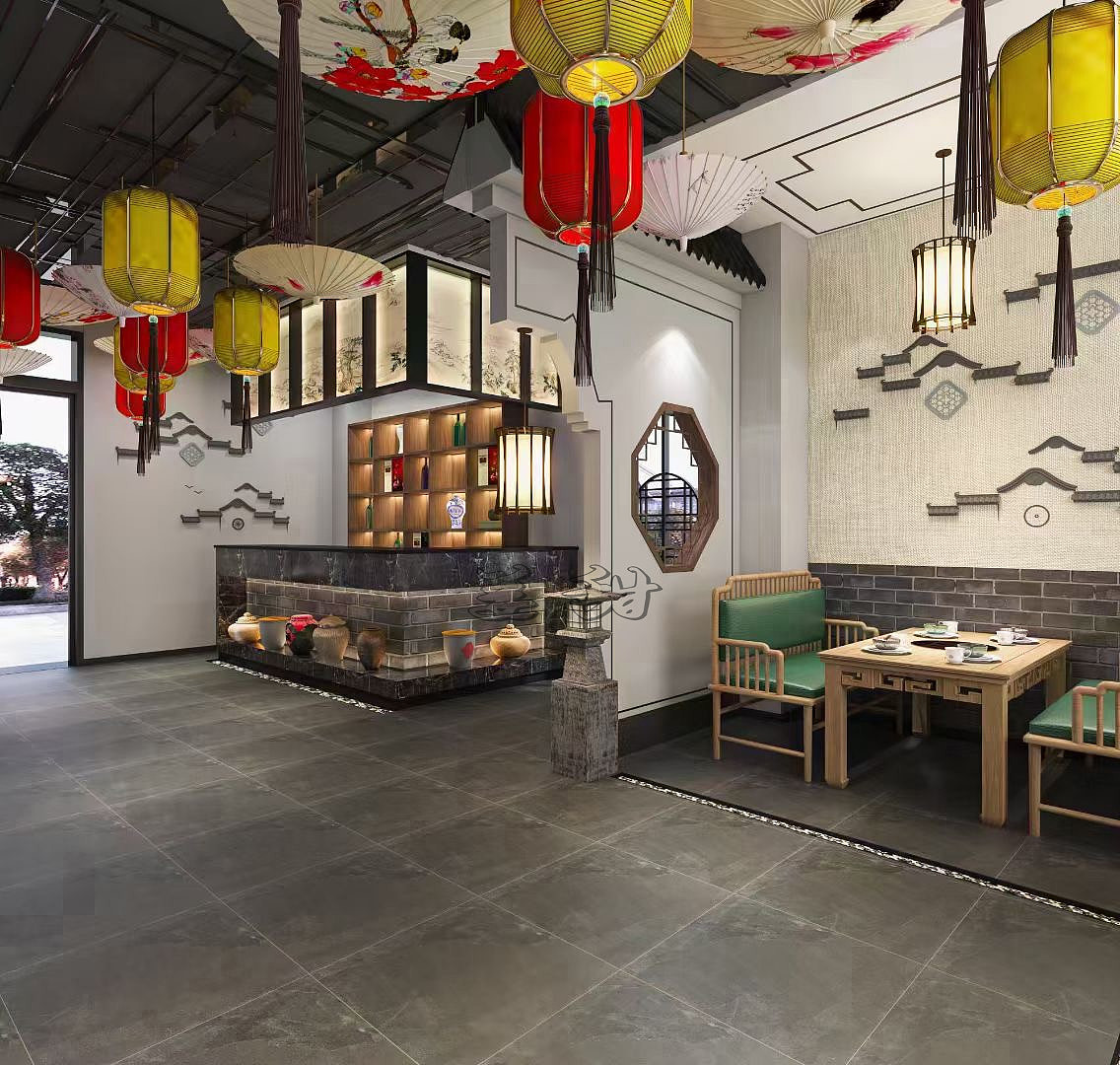 新中式风格餐厅静雅端庄质感十足