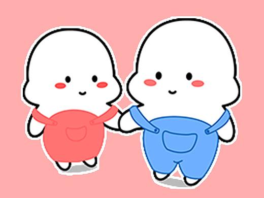 小白胖情侣版