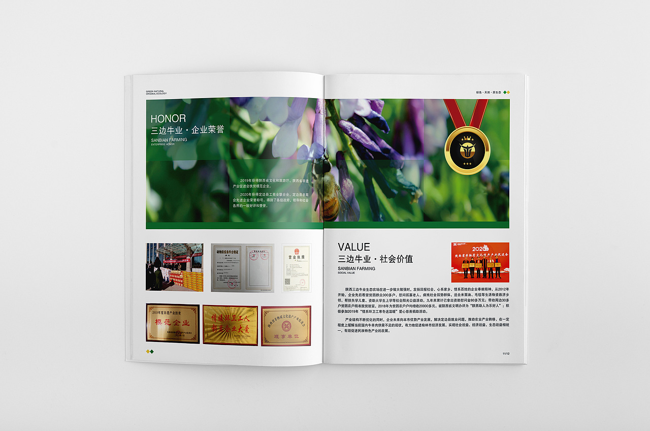 三边牛生态农场画册（图ZMjIwODYwMDI4） - 书籍/画册 - 站酷设计师丶丨墨萧原创素材 - 站酷ZCOOL
