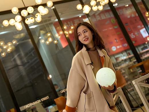 定制月球灯 3D打印 美女街拍 依迪姆