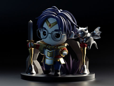 概念手办 | 龙族勇士 | 灵感来源英雄联盟S9 FPX皮肤