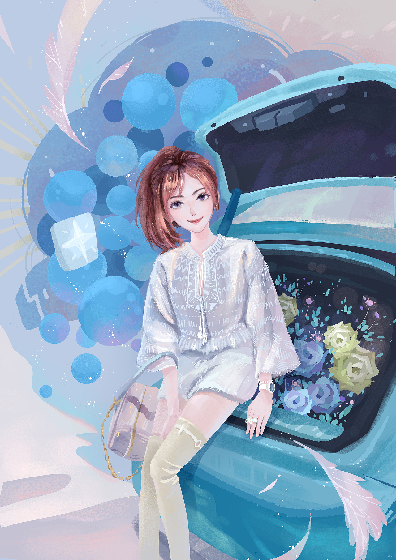 商稿里的小哥哥小姐姐