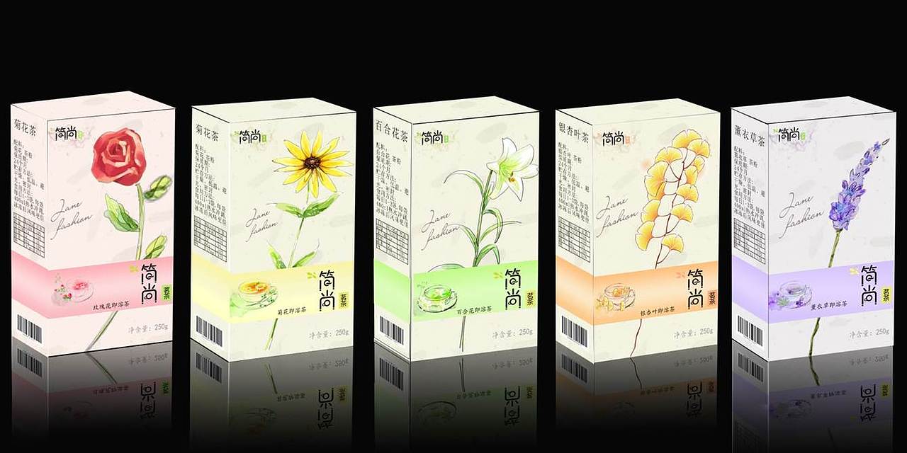 花茶的包装设计（包装盒和包装袋）/茶叶的包装设计（图ZNDc5MDY2Mjg=） - 包装 - 站酷设计师lzt777原创素材 - 站酷ZCOOL