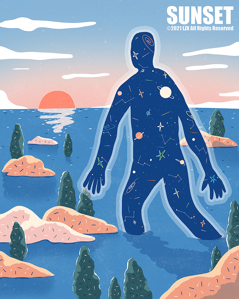 扁平风插画习作与商稿（图ZMjQ4NzQ4MDA4） - 商业插画 - 站酷设计师廖无患原创素材 - 站酷ZCOOL