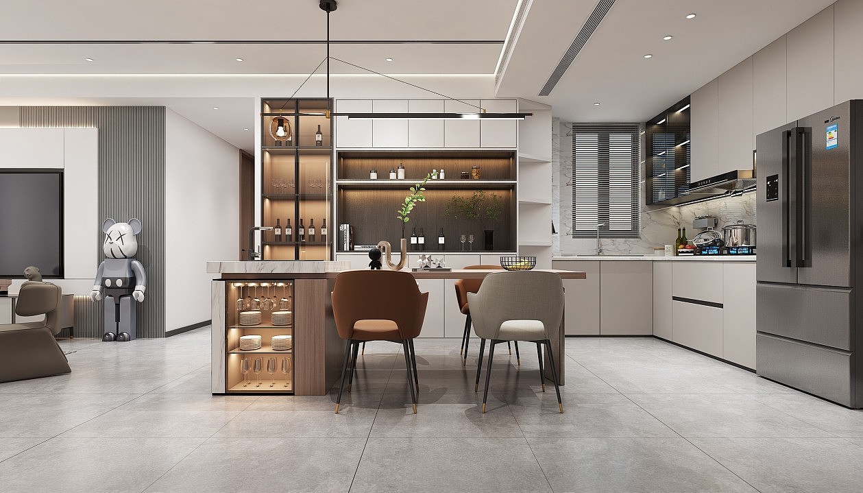 现代风格客餐厅效果图