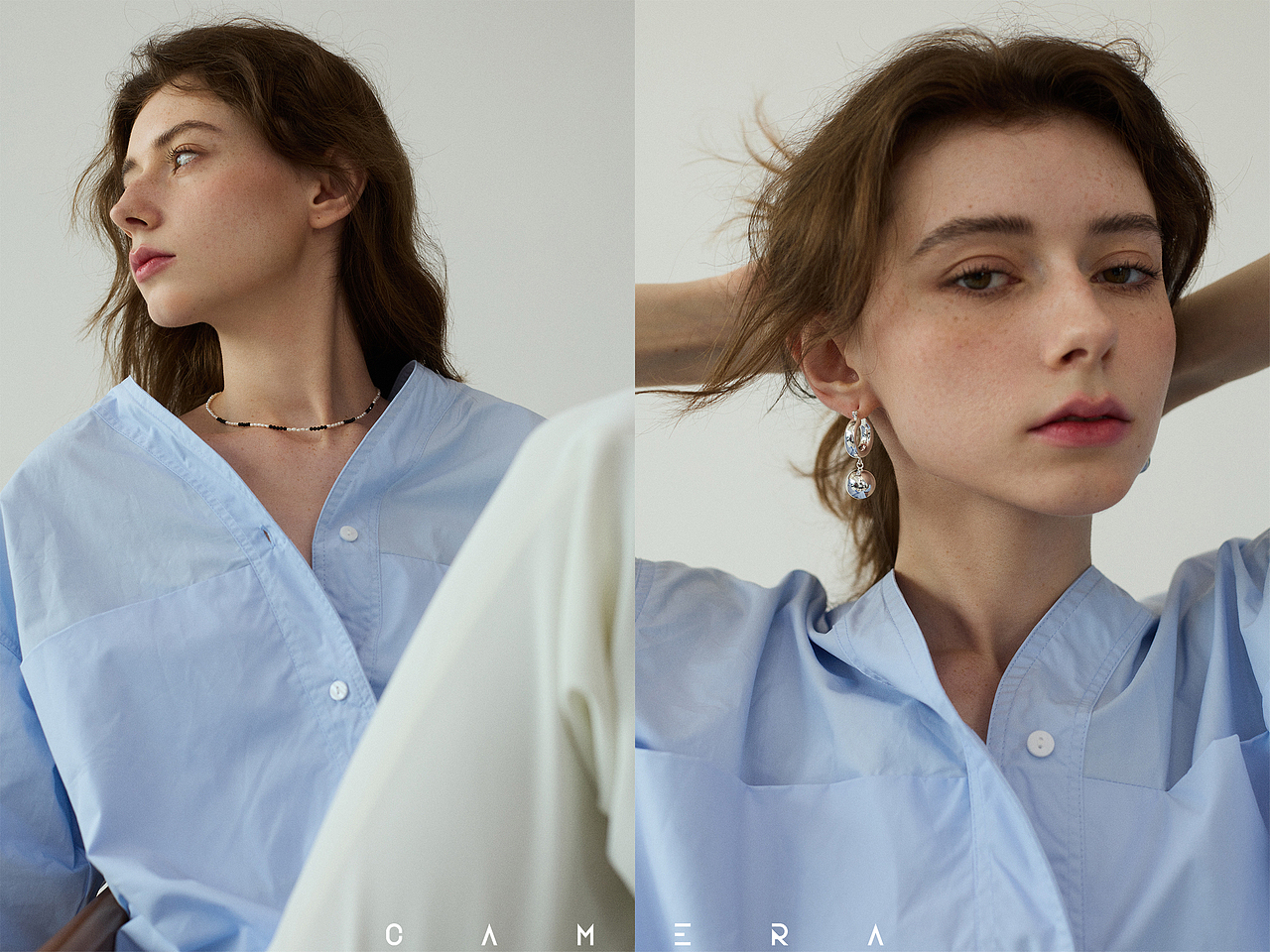 珠宝首饰电商模特法式小众饰品拍摄