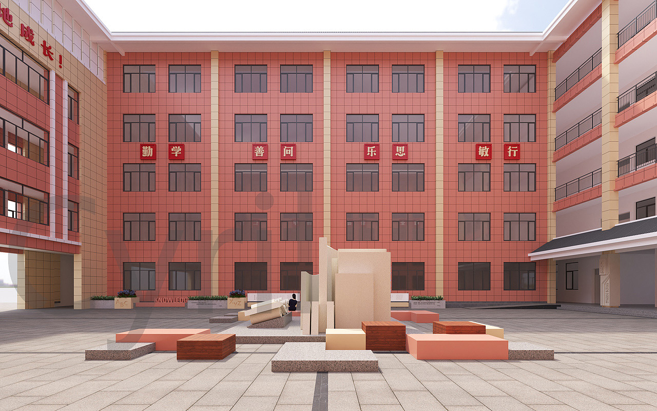 第五小学文化景观（图ZMzM4NTMzODM2） - 景观设计 - 站酷设计师王煜宸原创素材 - 站酷ZCOOL