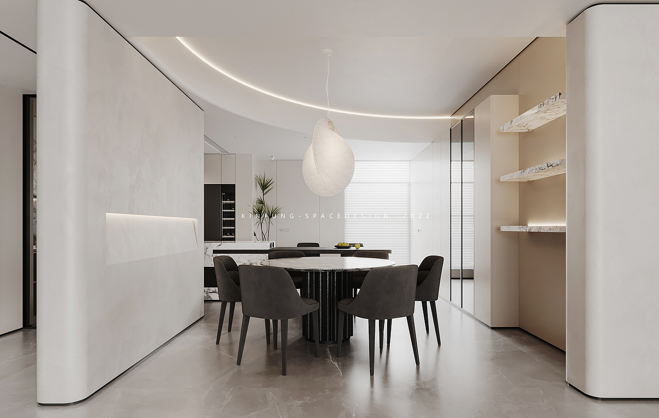 意式极简 | 208㎡ |（图ZMzI5NTI5NzA0） - 家装设计 - 站酷设计师KINFUNG很好看原创素材 - 站酷ZCOOL