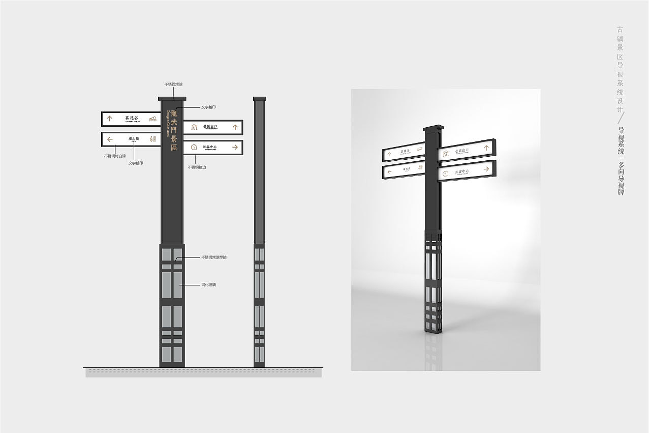 一套古镇景区导视系统设计方案分享