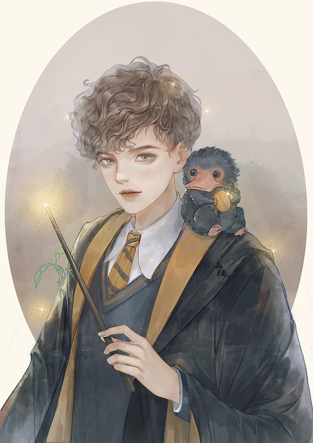 霍格沃茲四院同學(xué)（圖ZMjc3MjAwOTY0） - 商業(yè)插畫 - 站酷設(shè)計師梵歌Van原創(chuàng)素材 - 站酷ZCOOL