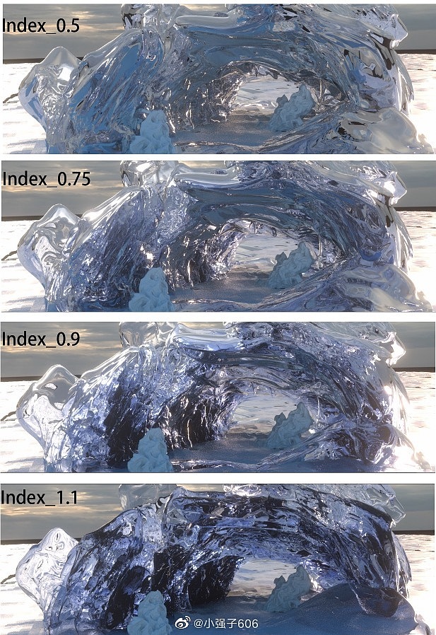 Octane渲染器的冰块质感案例（图ZMjIyODMxNzg4） - 场景 - 站酷设计师小强子606原创素材 - 站酷ZCOOL