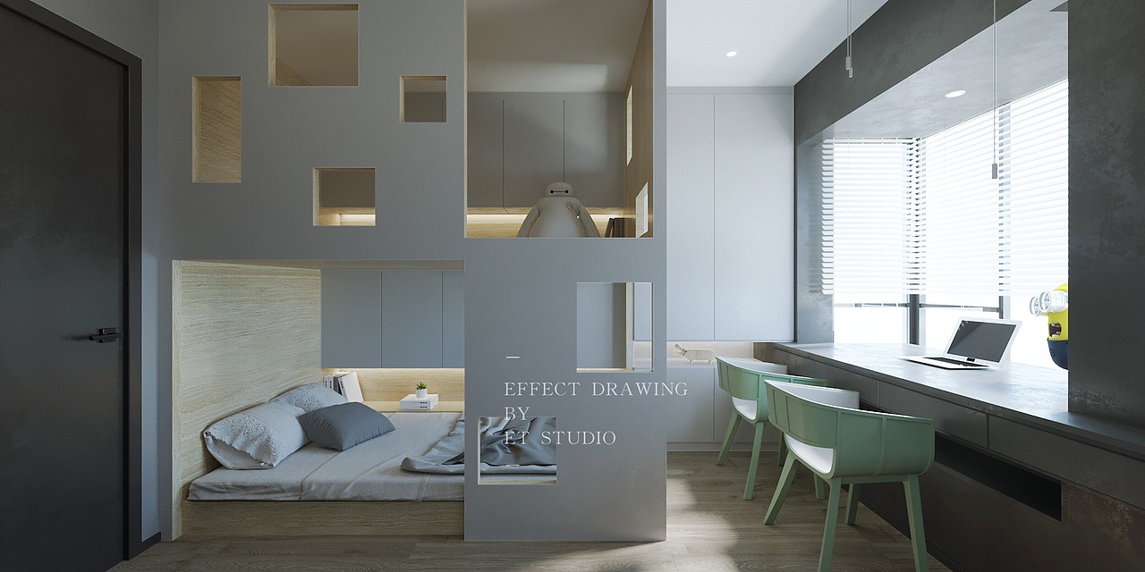 效果表现打造亲子空间 现代小三房