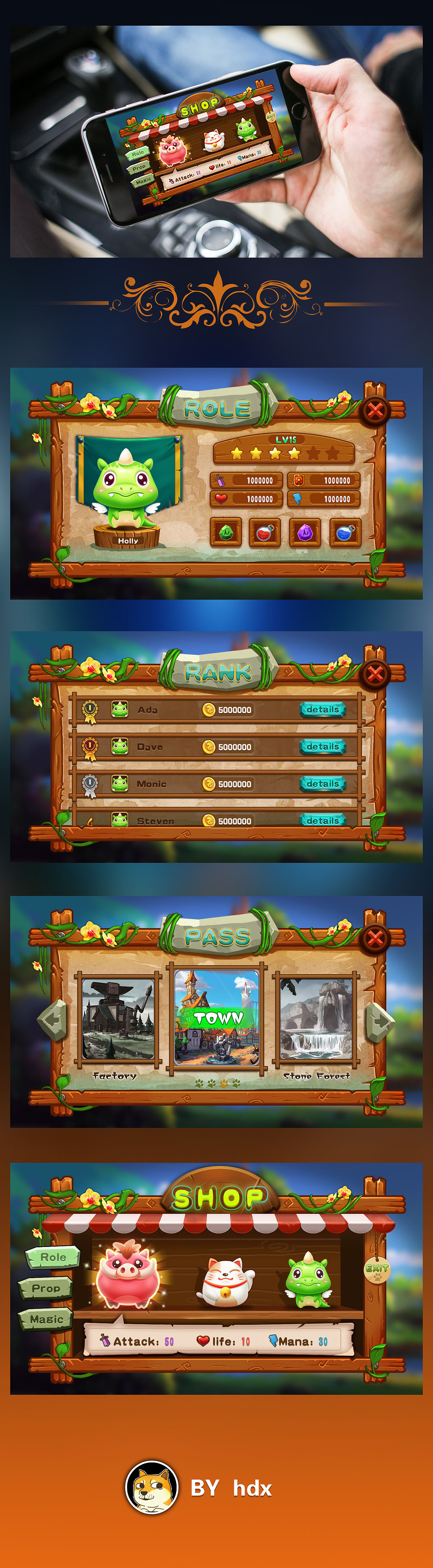 界面练习（图ZNDQyNDE3NDA=） - 游戏UI - 站酷设计师鱼干plus原创素材 - 站酷ZCOOL