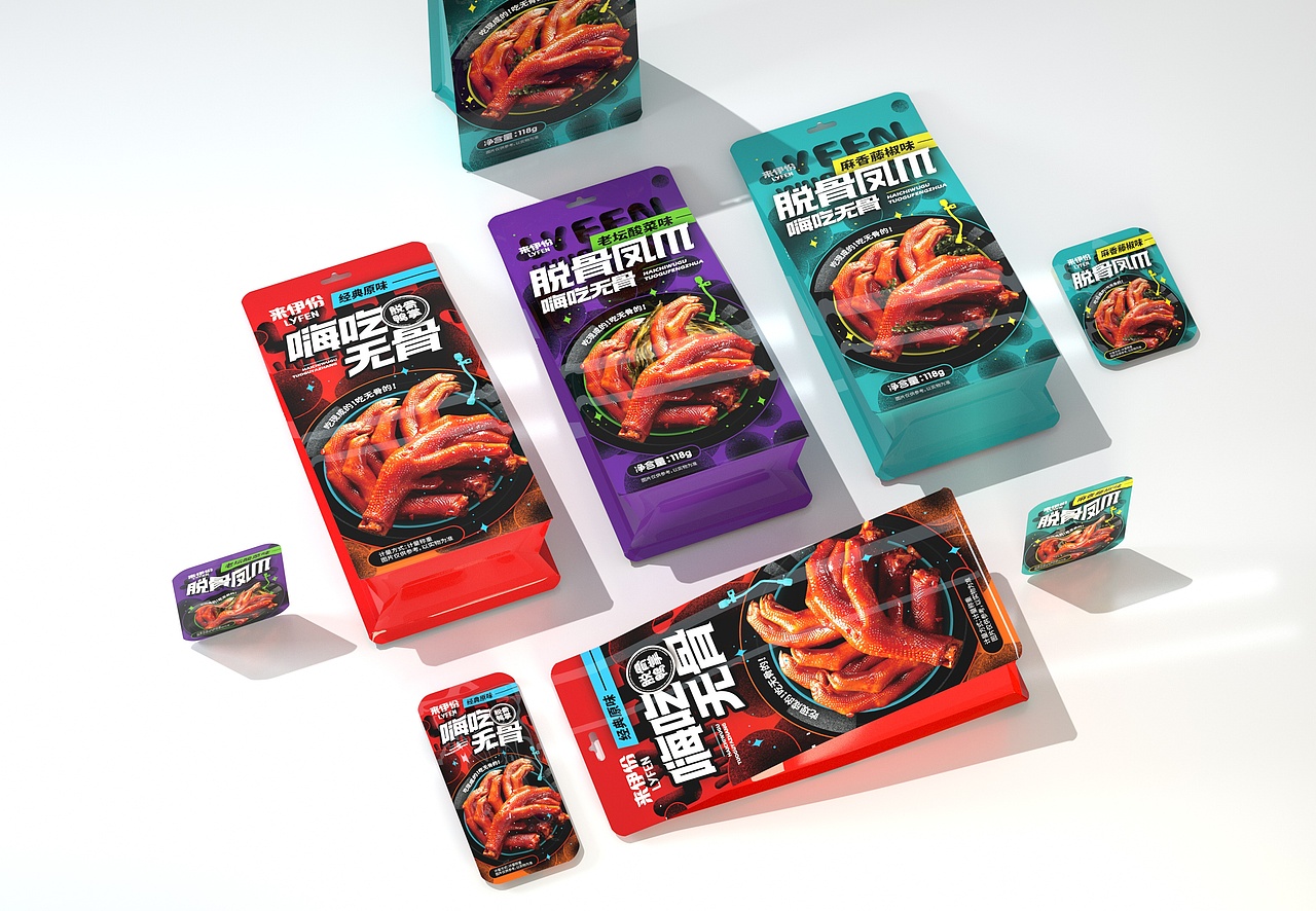 尚智×来伊份 | 脱骨凤爪猪肉脯包装设计