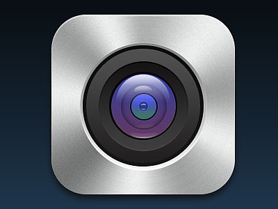 拟物化图标光盘质感效果相机