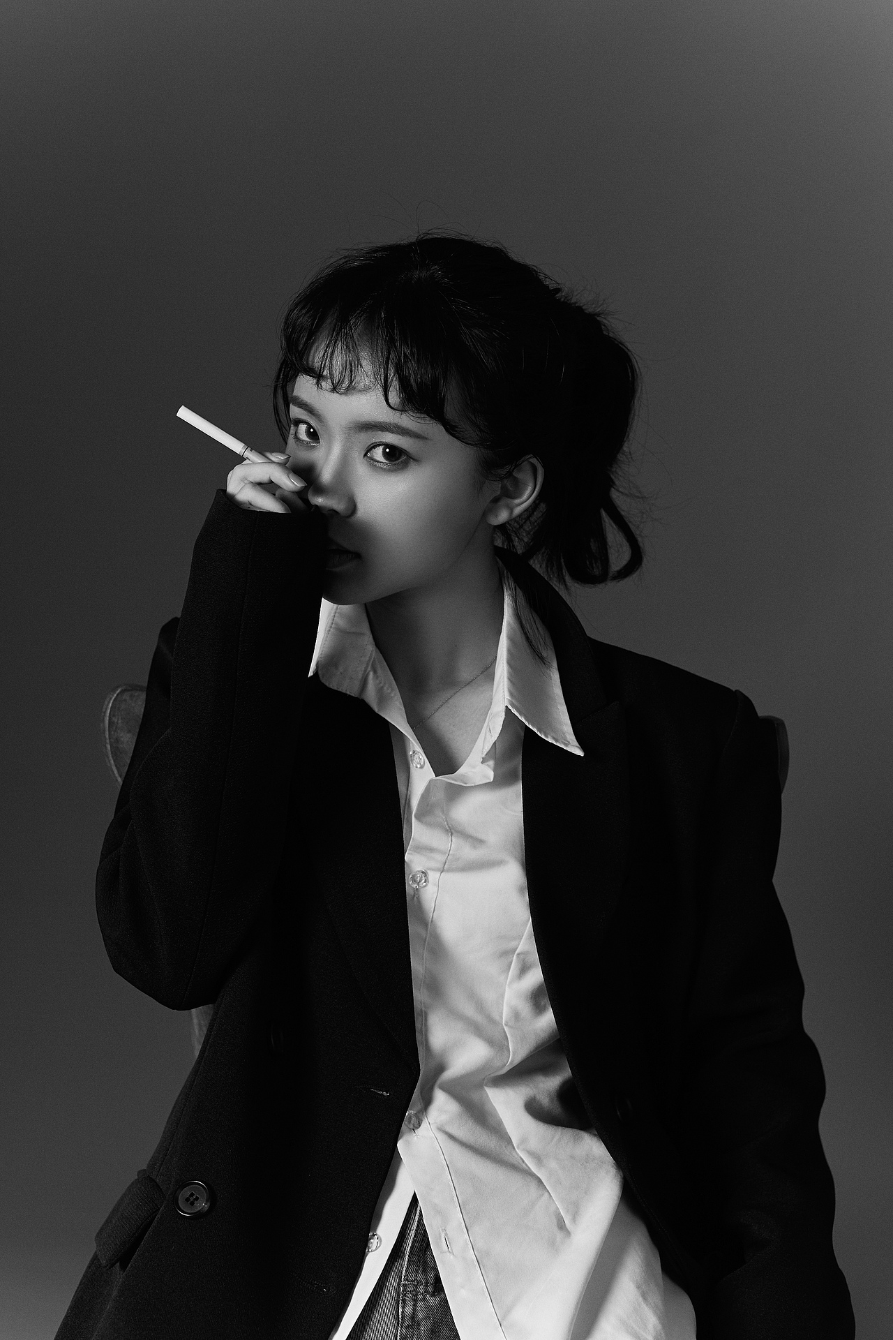 情绪黑白 少女写真