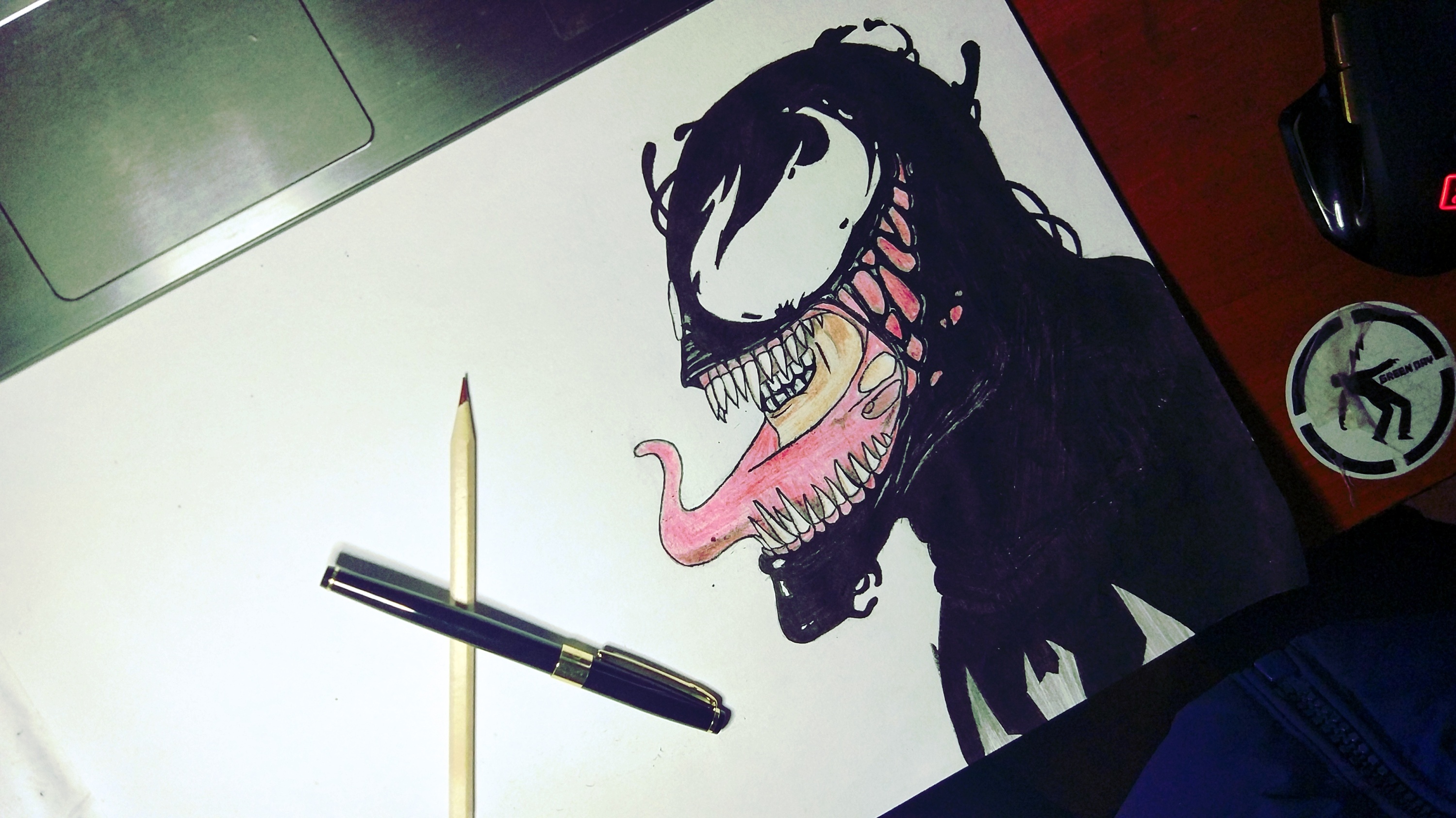 毒液|动漫|肖像漫画|梧知枫 - 临摹作品 - 站酷 (zcool)