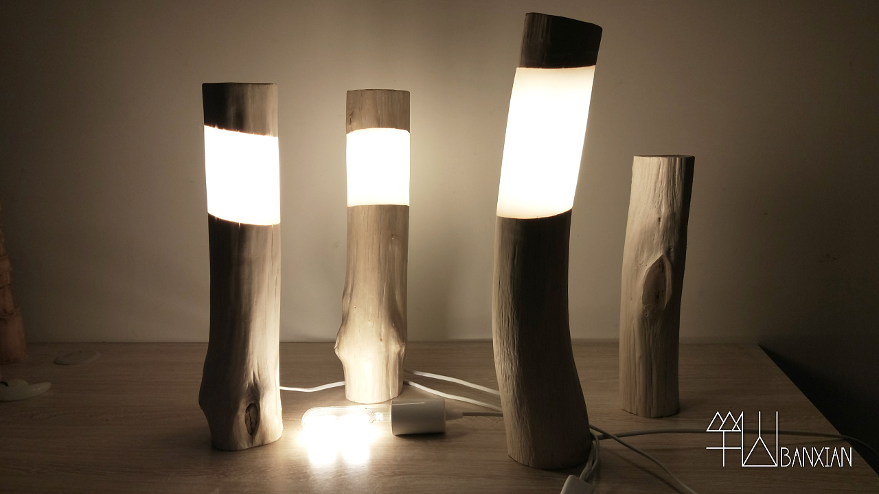 原生系手作木制夜灯 · 第四弹