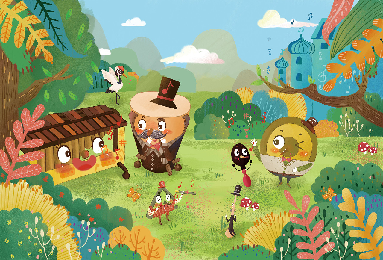 绘本插画|插画|儿童插画|兔子吃蛋挞 - 原创作品 - 站酷 (zcool)