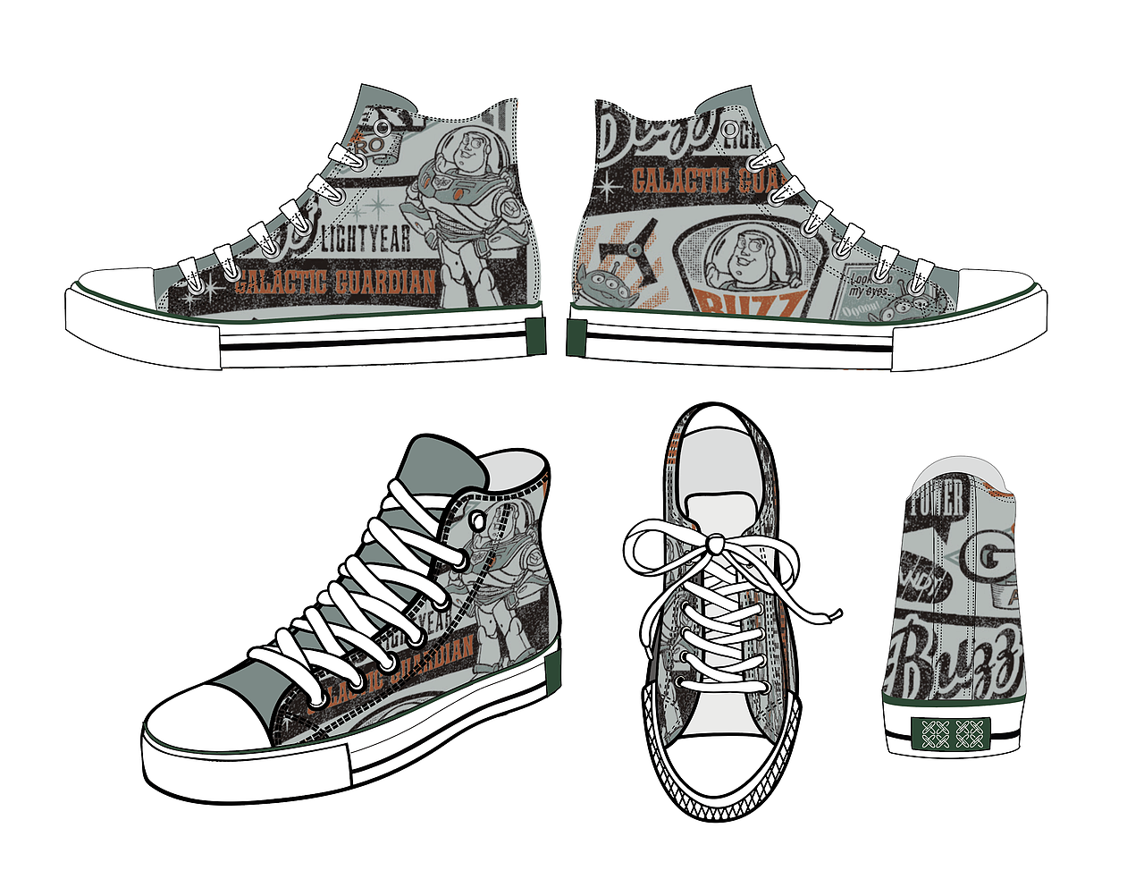 鞋子设计（图ZMjI3OTI2OTY0） - 鞋履设计 - 站酷设计师NkArter原创素材 - 站酷ZCOOL