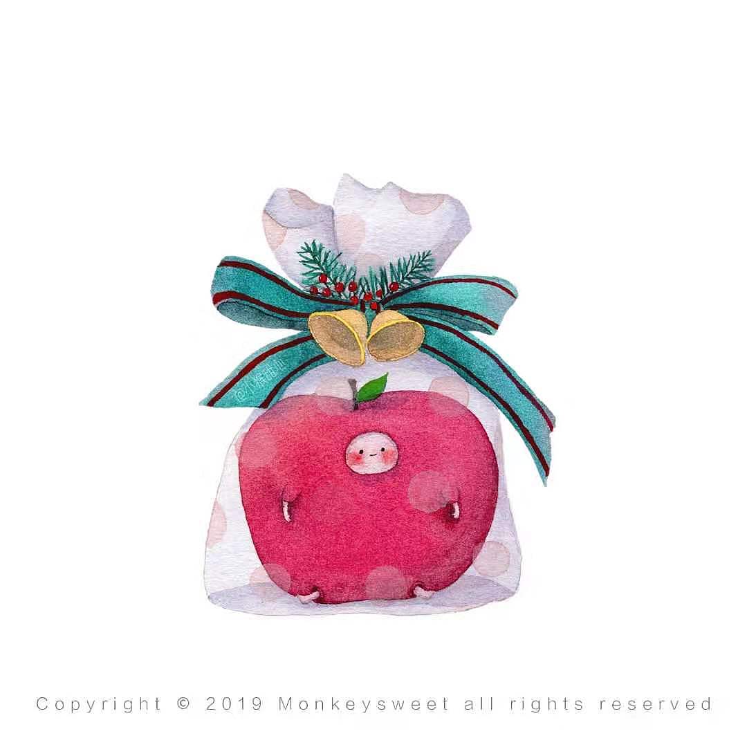 原创｜水彩｜一组可爱的圣诞系列（图ZMTkwMzU3Mjc2） - 创作习作 - 站酷设计师猫与亭原创素材 - 站酷ZCOOL