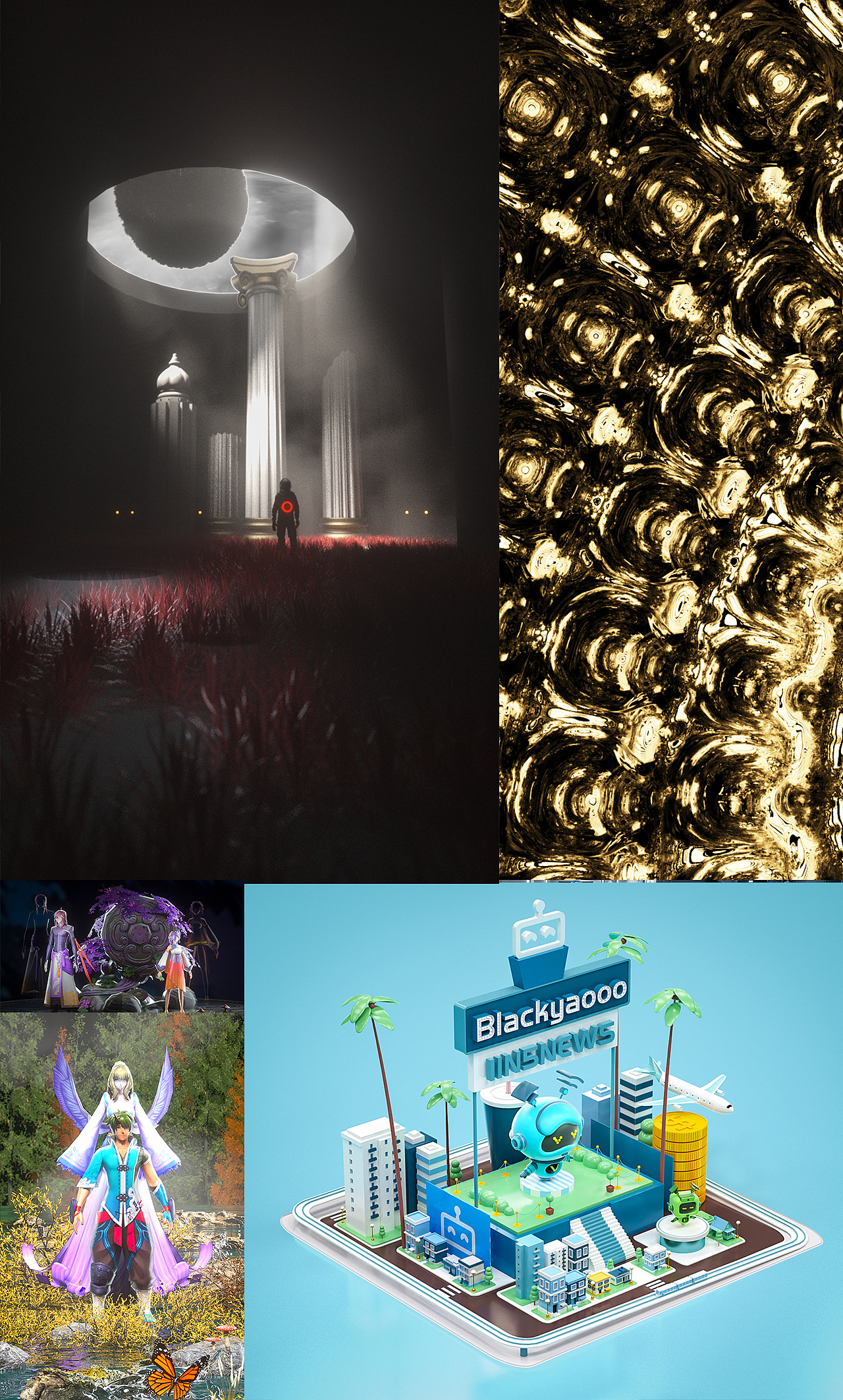 2020-新开始（图ZMjQyMDgyMjcy） - 其他三维 - 站酷设计师Blackyaooo原创素材 - 站酷ZCOOL