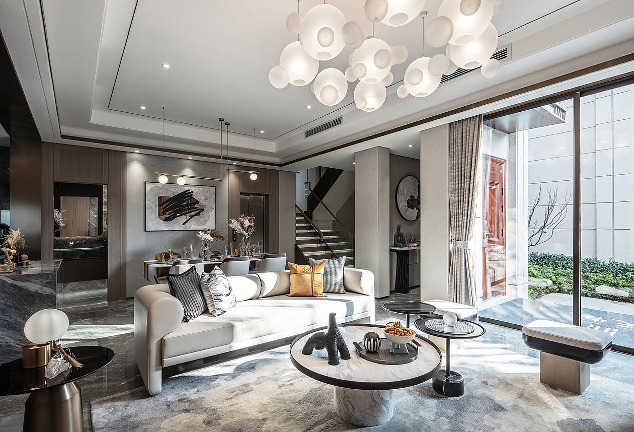 390㎡现代别墅,以自然建构艺术生活!