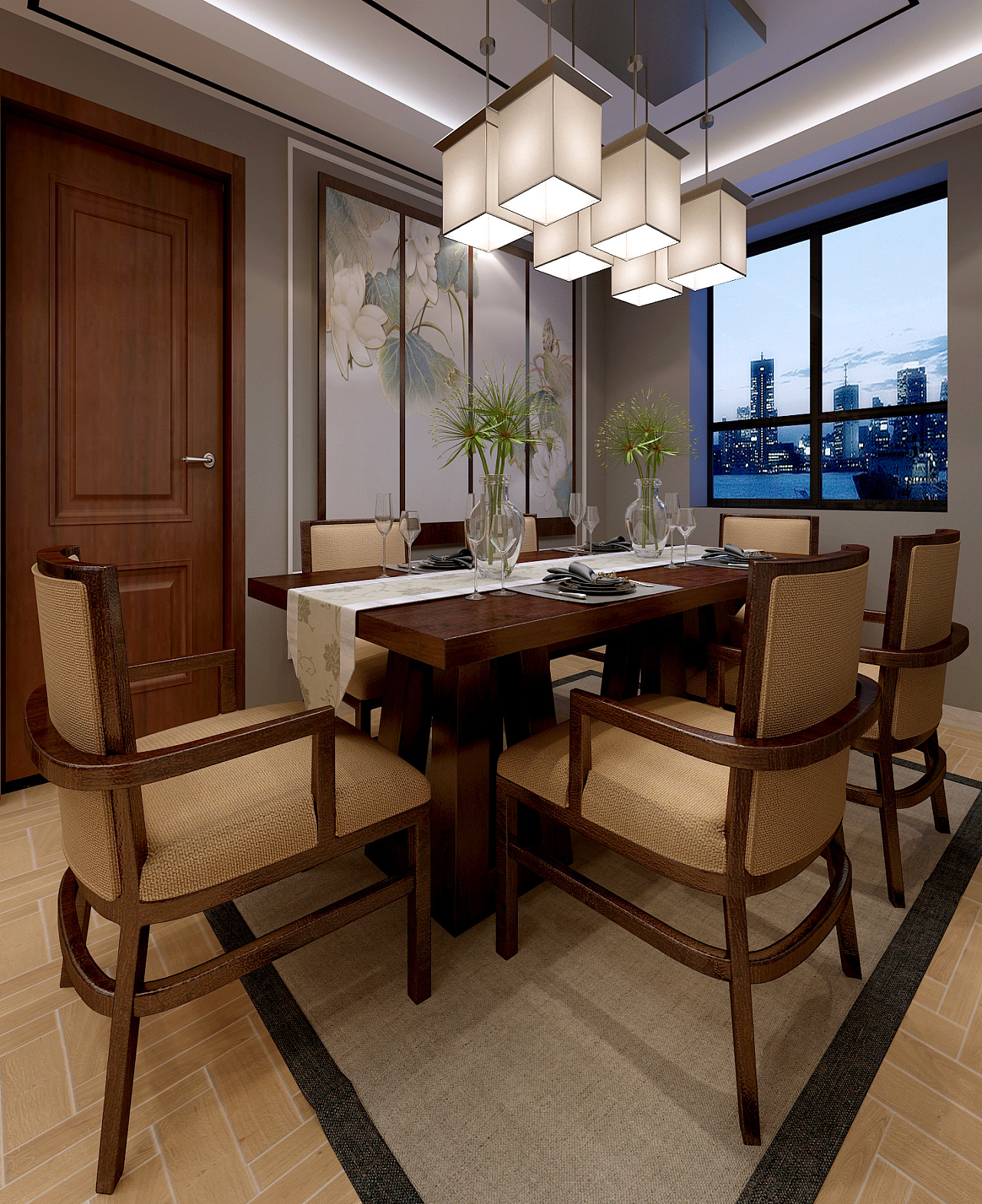 新中式客餐厅练习