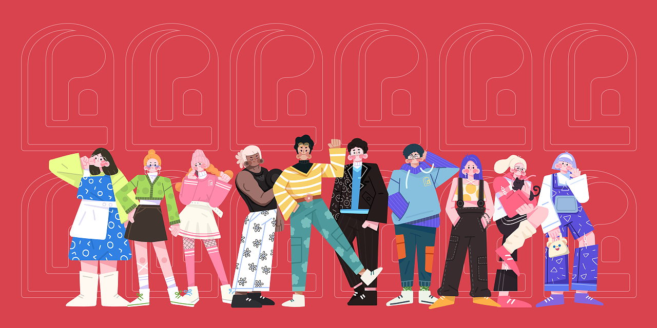 商业插画手绘人物形象-绿皮车（图ZMjQ0MTYyMDcy） - 海报 - 站酷设计师口香糖配大蒜原创素材 - 站酷ZCOOL