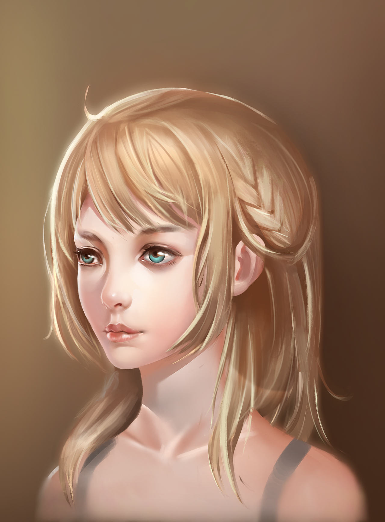 cg美女头像练习