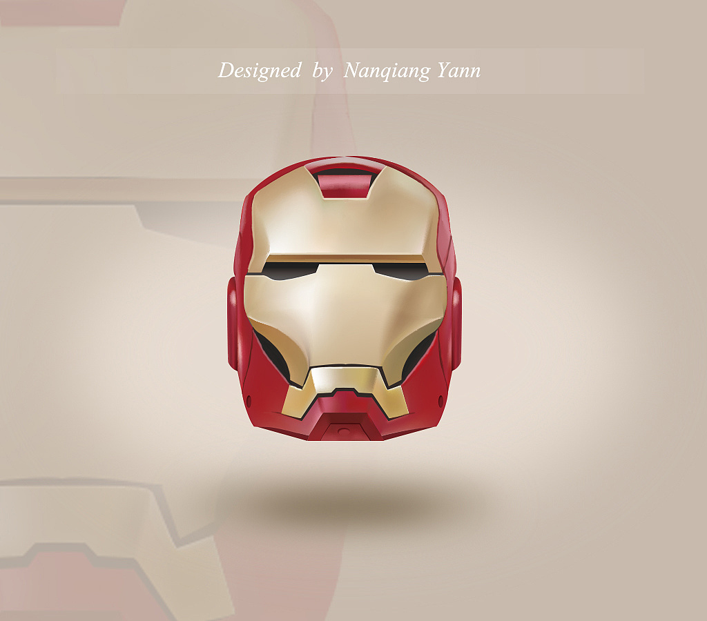 钢铁侠矢量图标-带ai源文件