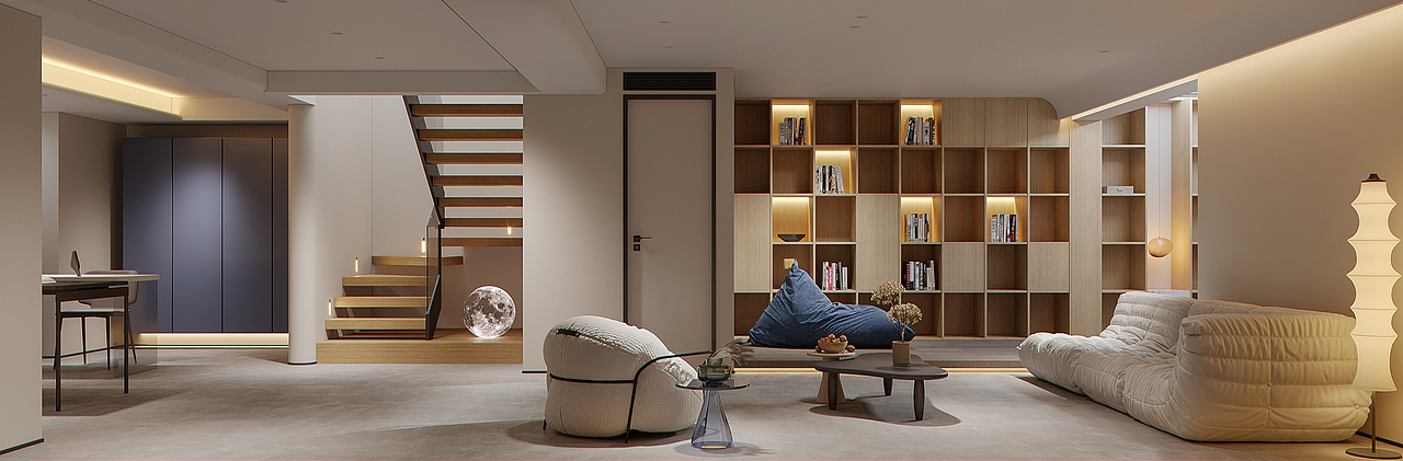 现代简约效果图表现（图ZMjc1Mjk5NTA4） - 家装设计 - 站酷设计师呜叽唛叽原创素材 - 站酷ZCOOL