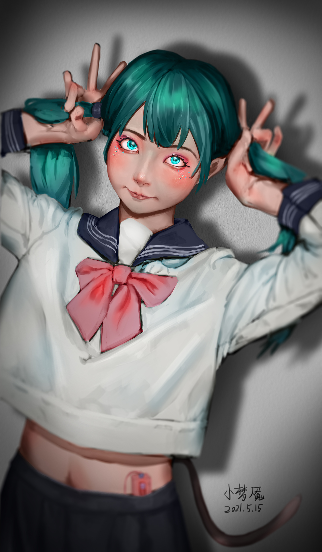 半身像练习|插画|商业插画|小梦魇33 - 原创作品 - 站酷 (zcool)