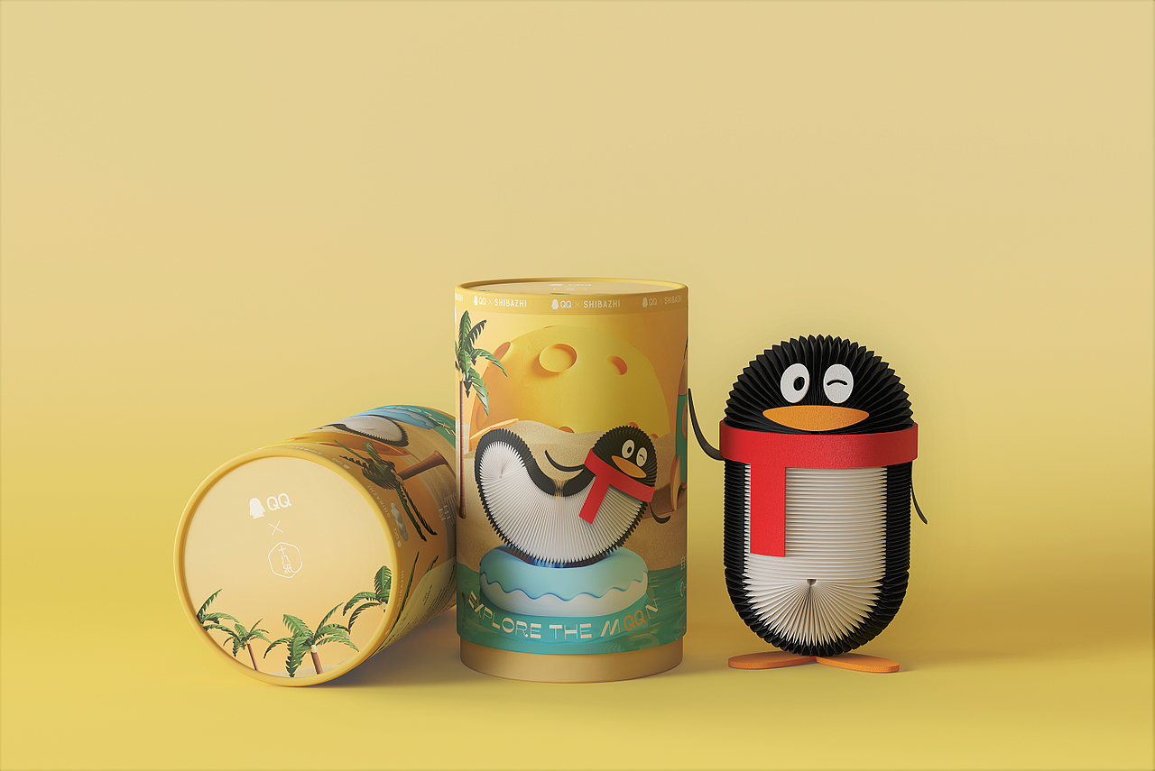 腾讯QQ × 十八纸联名 中秋9月·欢乐“长鹅”惊喜上线（图ZMjcwOTMxNTAw） - 手办/模玩 - 站酷设计师十八纸风琴纸家具原创素材 - 站酷ZCOOL