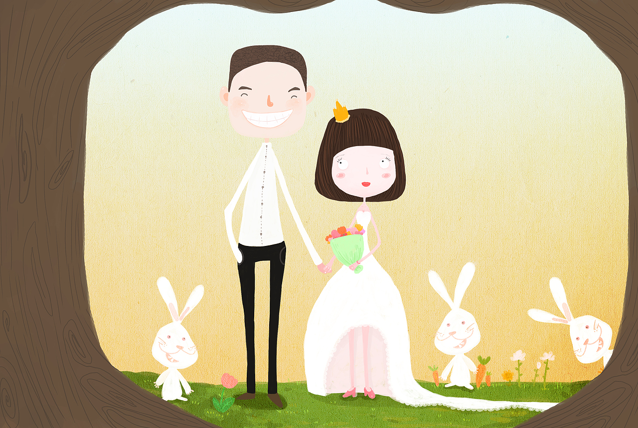 朋友新婚贺图（图ZNjU4MDg4OA==） - 创作习作 - 站酷设计师好好练啊练原创素材 - 站酷ZCOOL