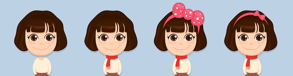 小女孩卡通形象（圖ZNDE3MjU0ODA=） - 概念設定 - 站酷設計師tianjianing原創(chuàng)素材 - 站酷ZCOOL