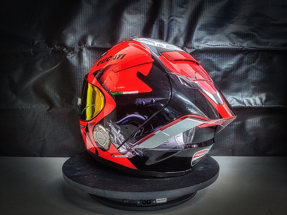shoeix14杜卡迪v4sr车型版花头盔个性定制涂装