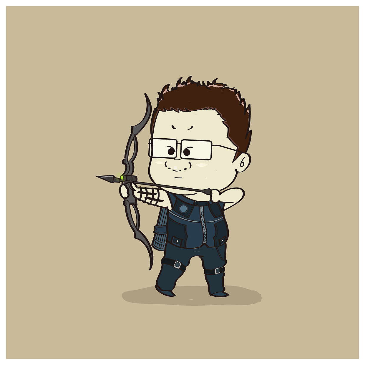 【漫威人物插画形象-nvidia ceo 黄仁勋 】