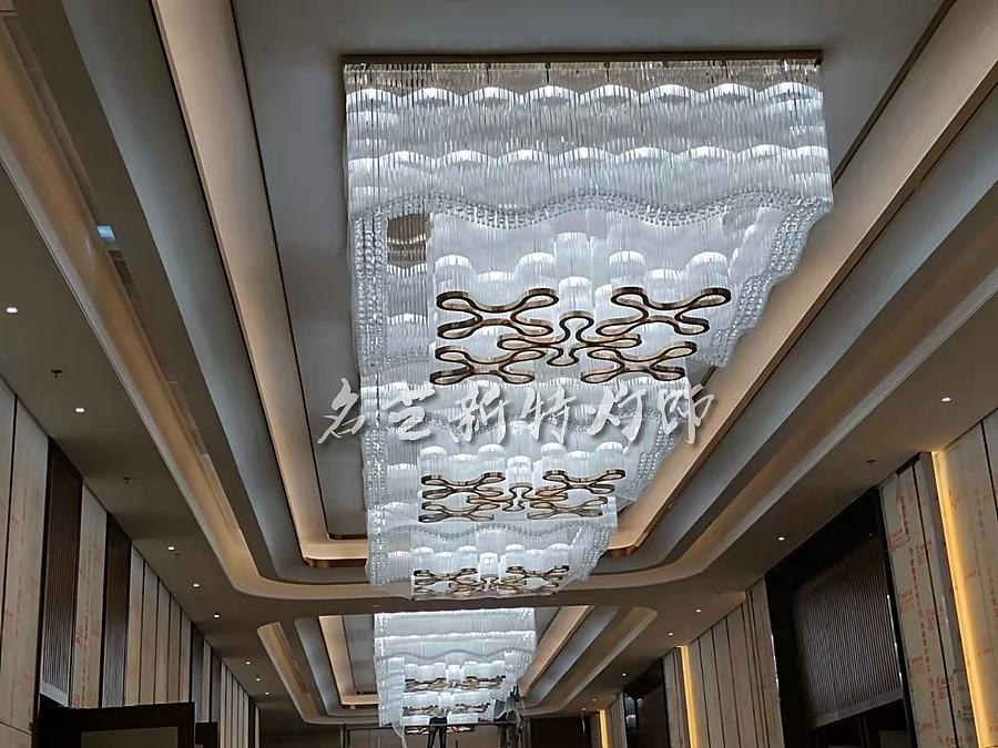 新中式宴会厅灯具定制（图ZMjc4MjA1NDU2） - 酒店餐饮设计 - 站酷设计师明古灯饰定制图库原创素材 - 站酷ZCOOL