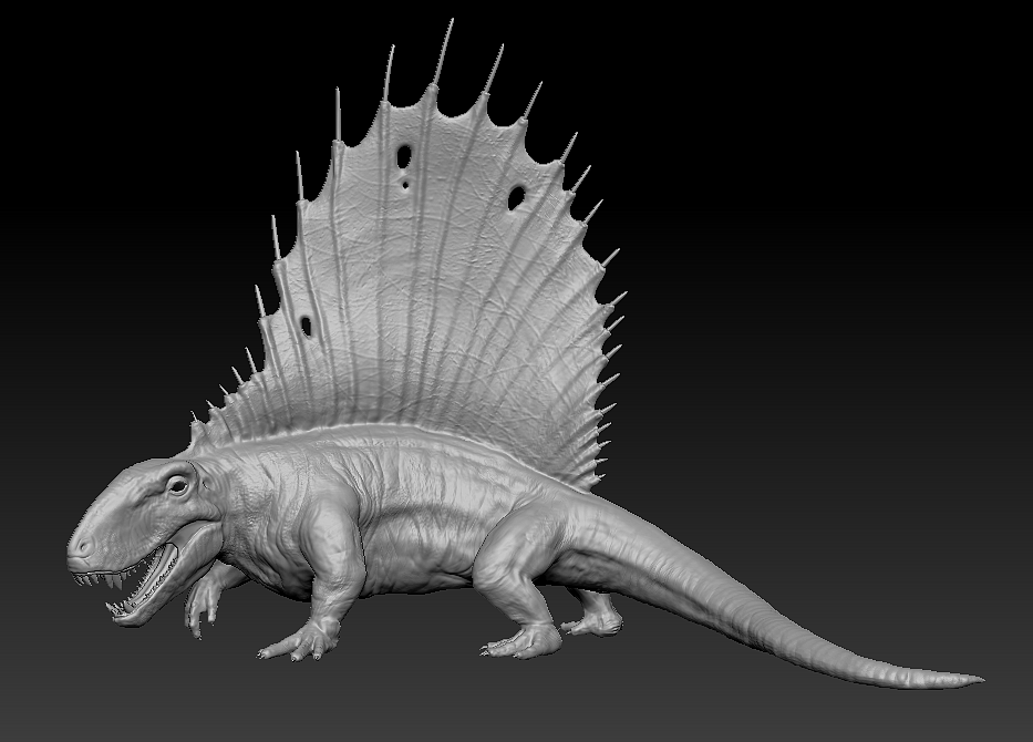 远古食肉龙3d打印模型