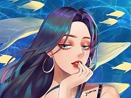 棋牌美女
