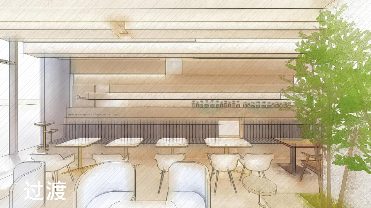 餐饮零售空间 I 西贝莜面村臻选店空间设计节选（图ZMjk1MDc3Mjcy） - 商业空间设计 - 站酷设计师言井创意NarrWell原创素材 - 站酷ZCOOL