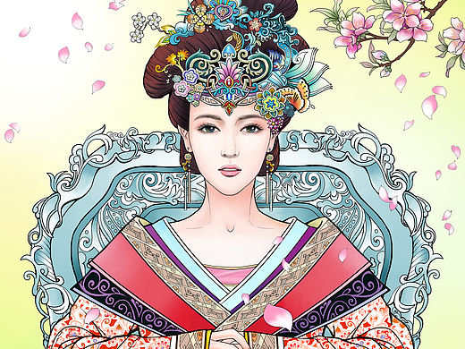 錦繡未央 插畫 封面（個(gè)人主頁-ZMjIzODI1MzI=） - 商業(yè)插畫 - 站酷設(shè)計(jì)師Easymood原創(chuàng)素材 - 站酷ZCOOL